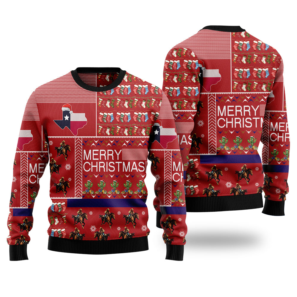 Festive Texas Ugly Christmas Sweater