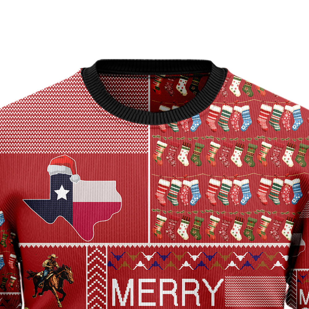 Festive Texas Ugly Christmas Sweater