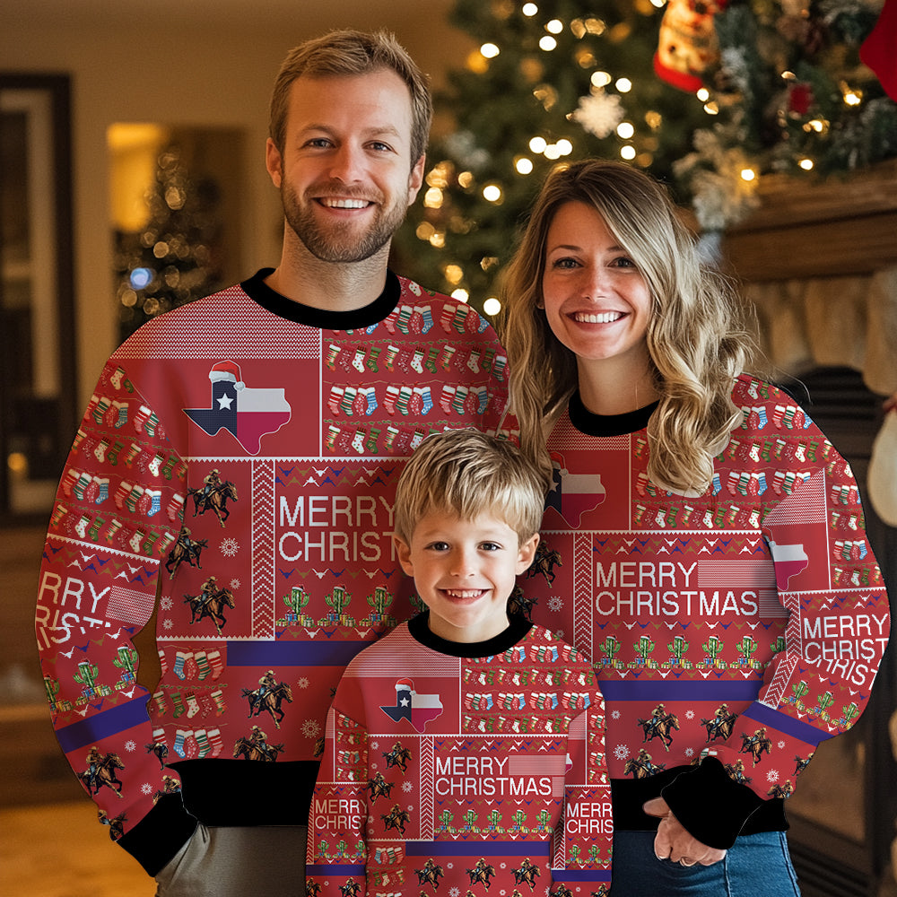 Festive Texas Ugly Christmas Sweater