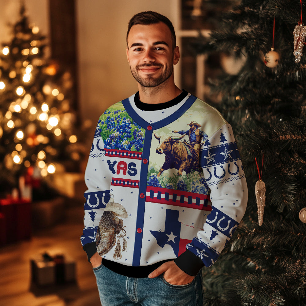 Festive Texas Ugly Christmas Sweater