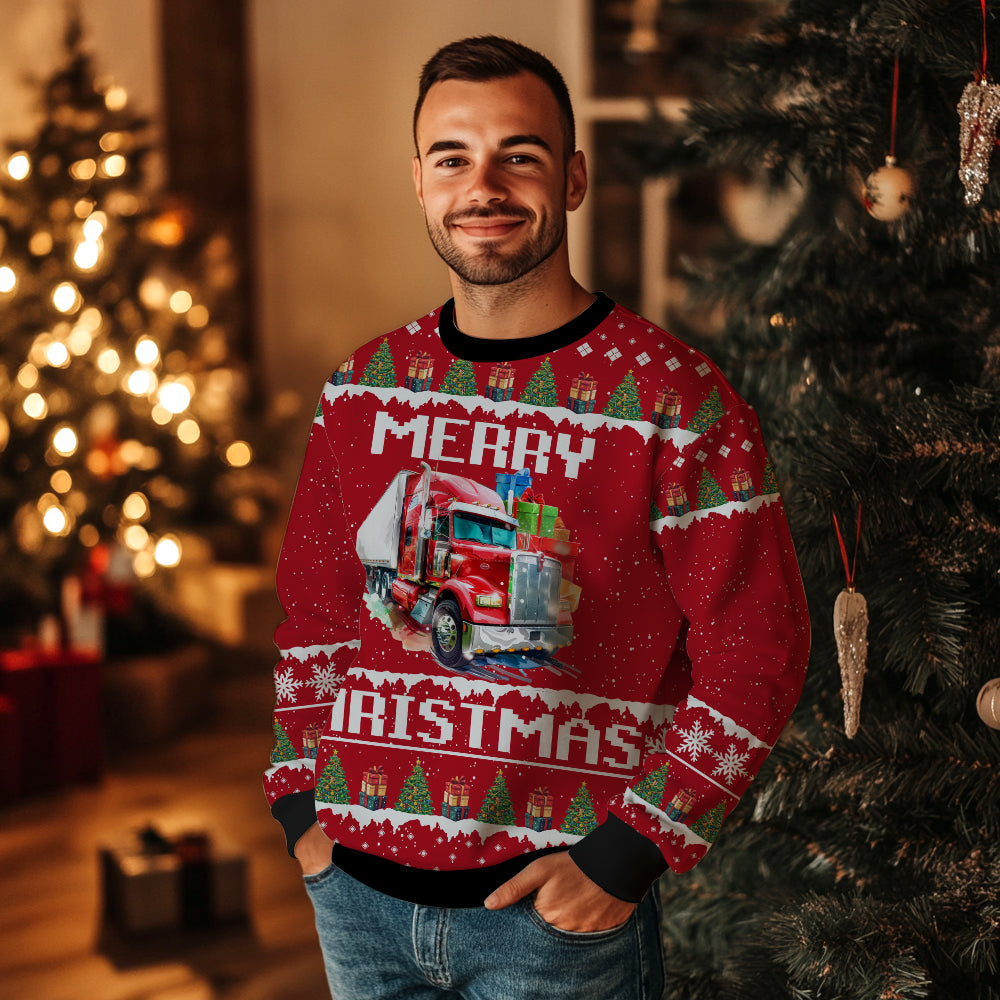 Truck Ugly Christmas Sweater
