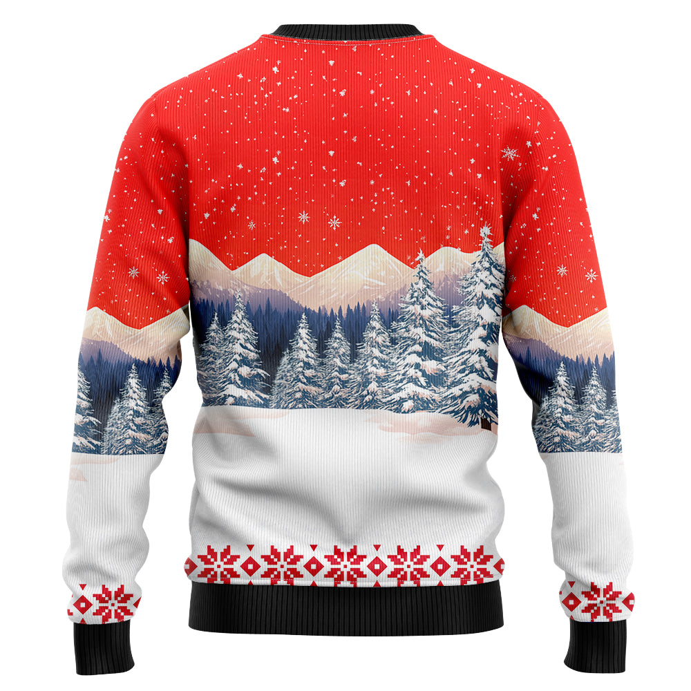 Santa Sleigh Unicorn Ugly Christmas Sweater