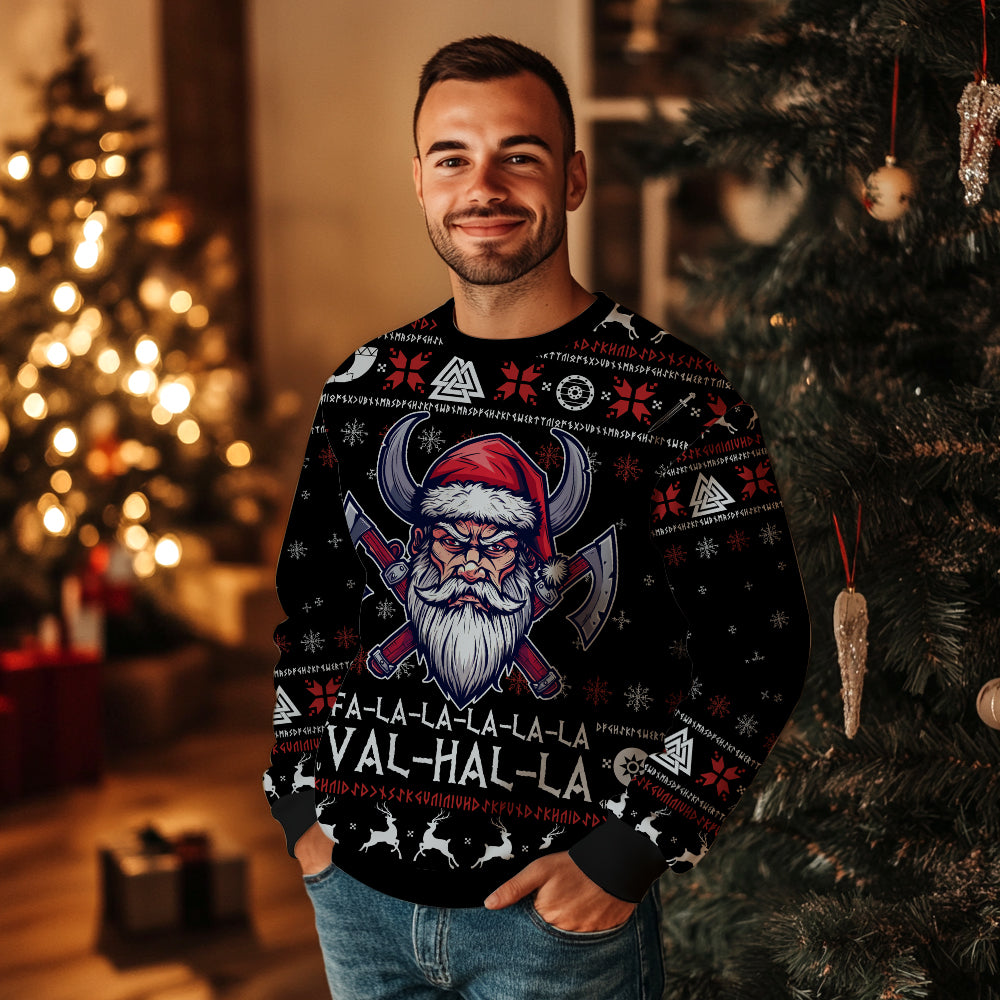 Viking Santa Ugly Christmas Sweater