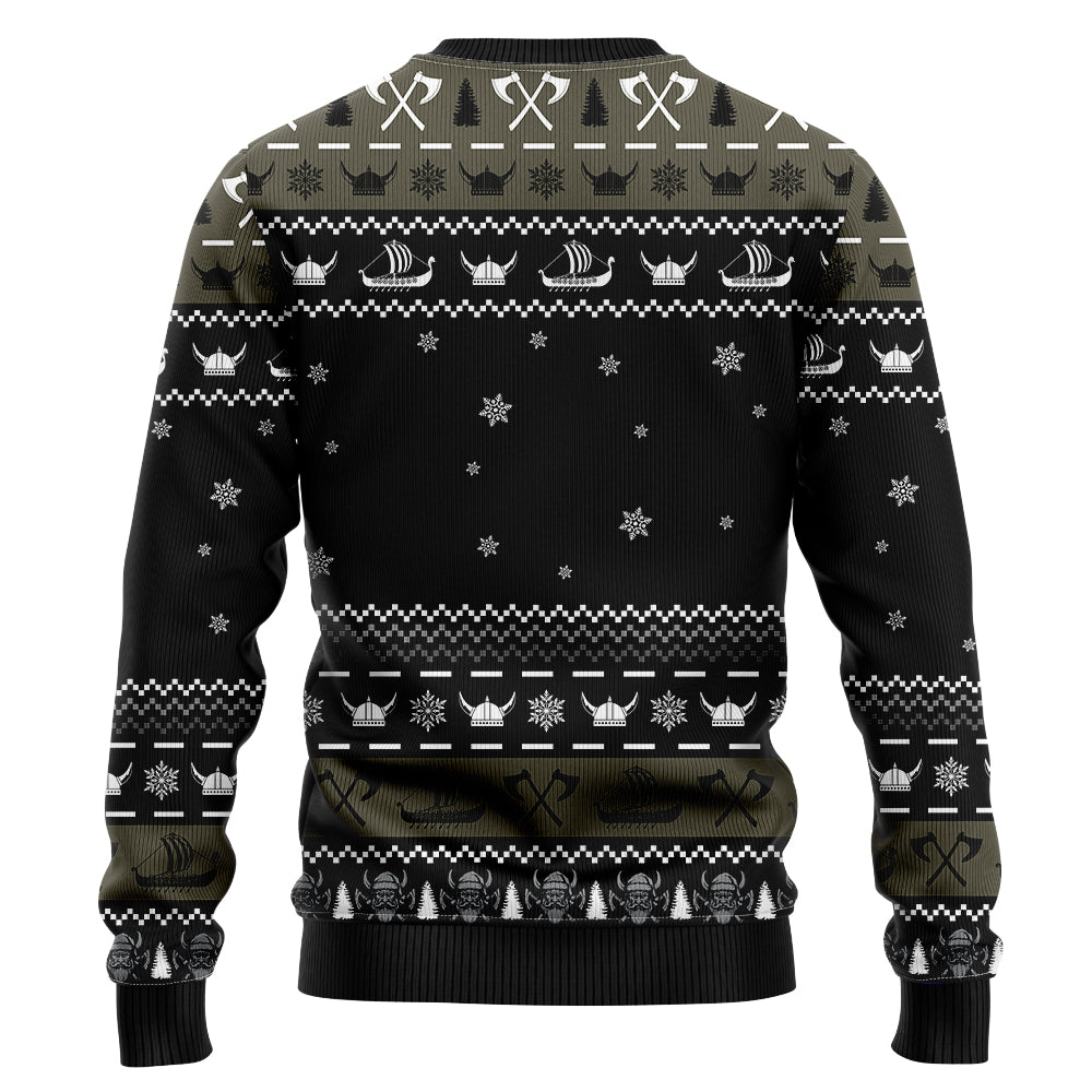 Valhalla-La Viking Santa Ugly Christmas Sweater