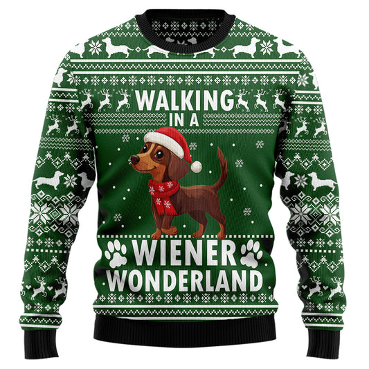 Walking in a Wiener Wonderland Ugly Christmas Sweater