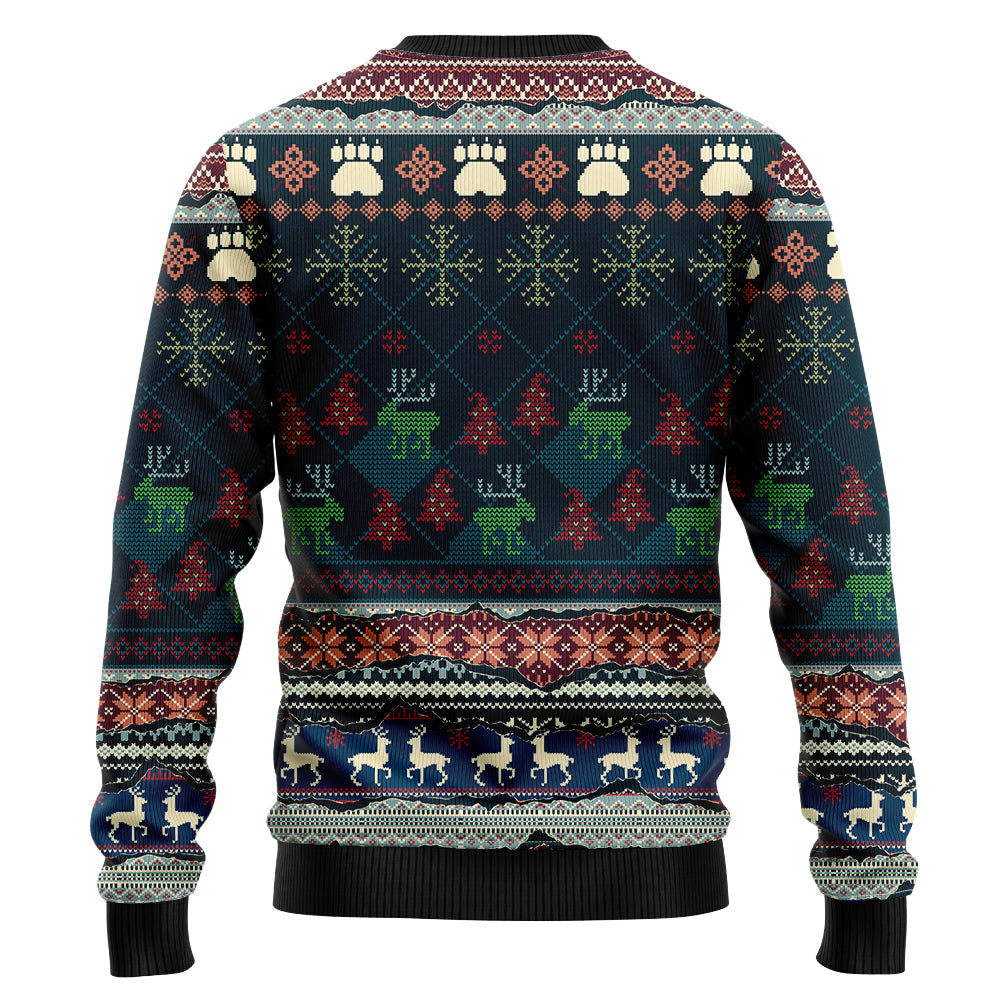 Festive Dachshund Christmas Tree Ugly Christmas Sweater