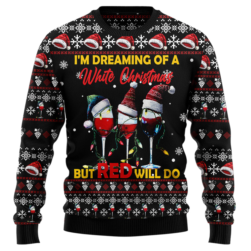 Funny Wine Ugly Christmas Sweater