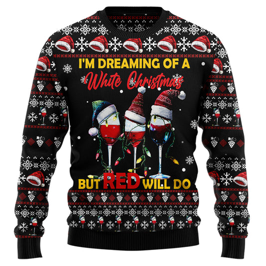 Funny Wine Ugly Christmas Sweater