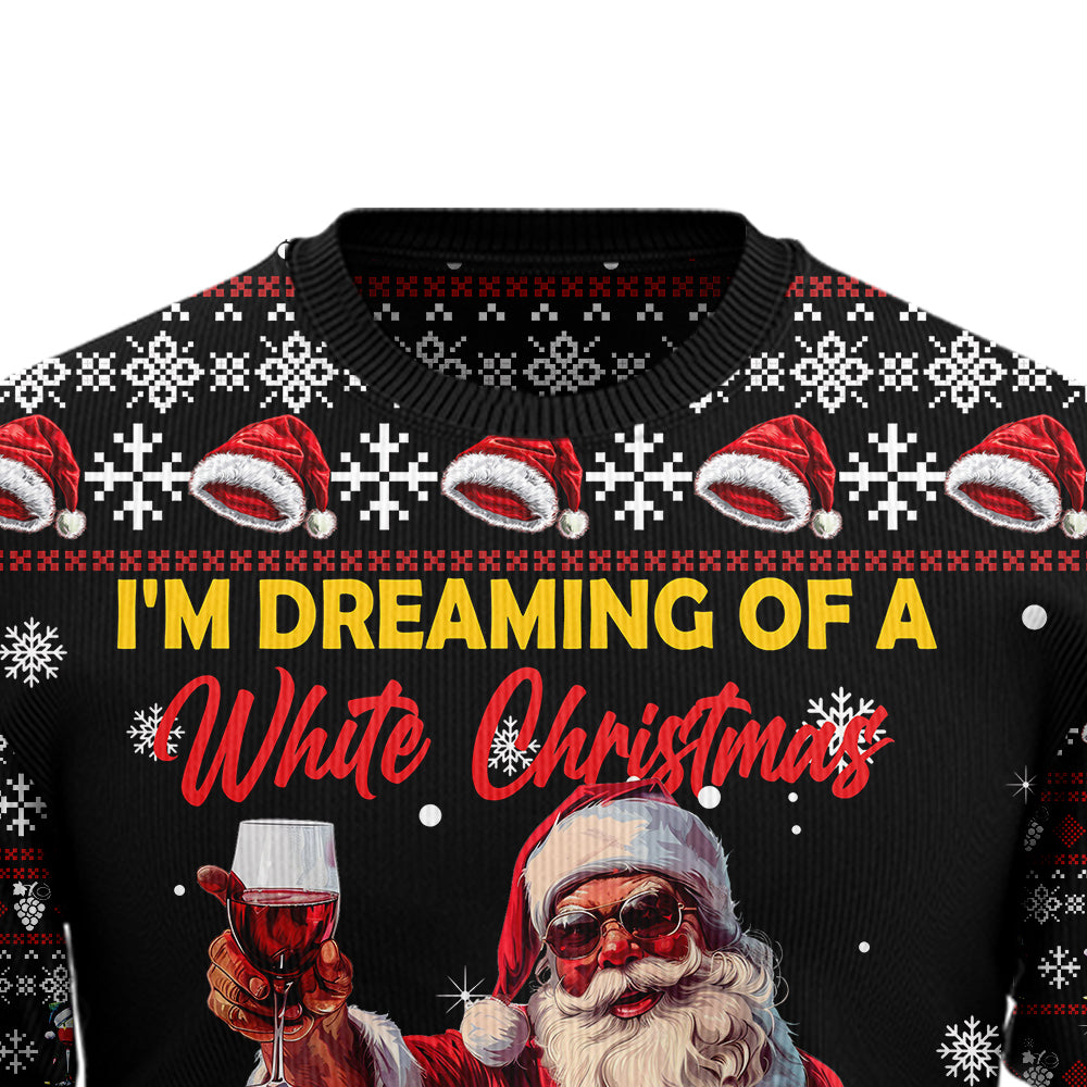 Funny Santa Wine Ugly Christmas Sweater