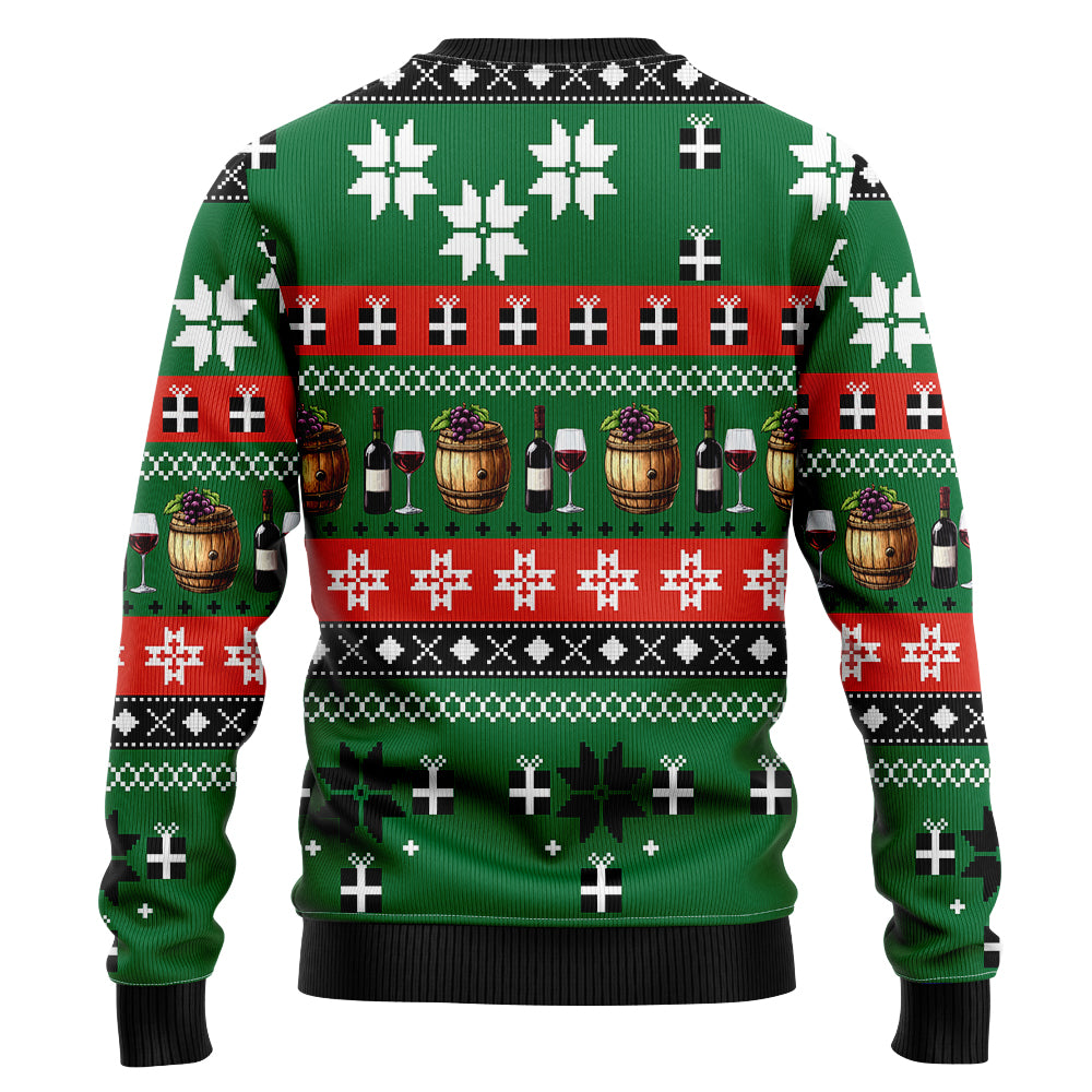 Just A Girl Who Loves Wine At Christmas Ugly Christmas Sweater