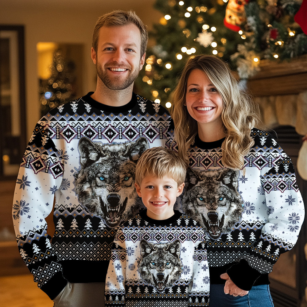 Wolf Ugly Christmas Sweater